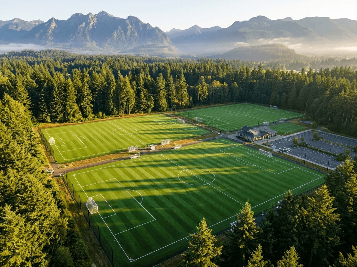 Mole-free soccer field at a Pierce County sports complex