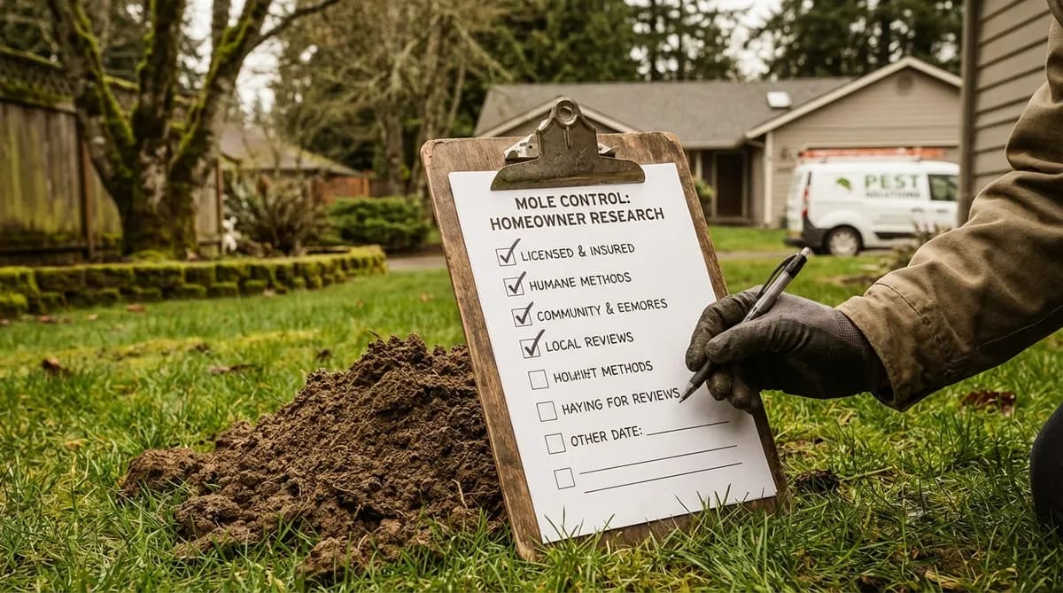 How to Choose a Mole Control Company: 7 Things to Ask